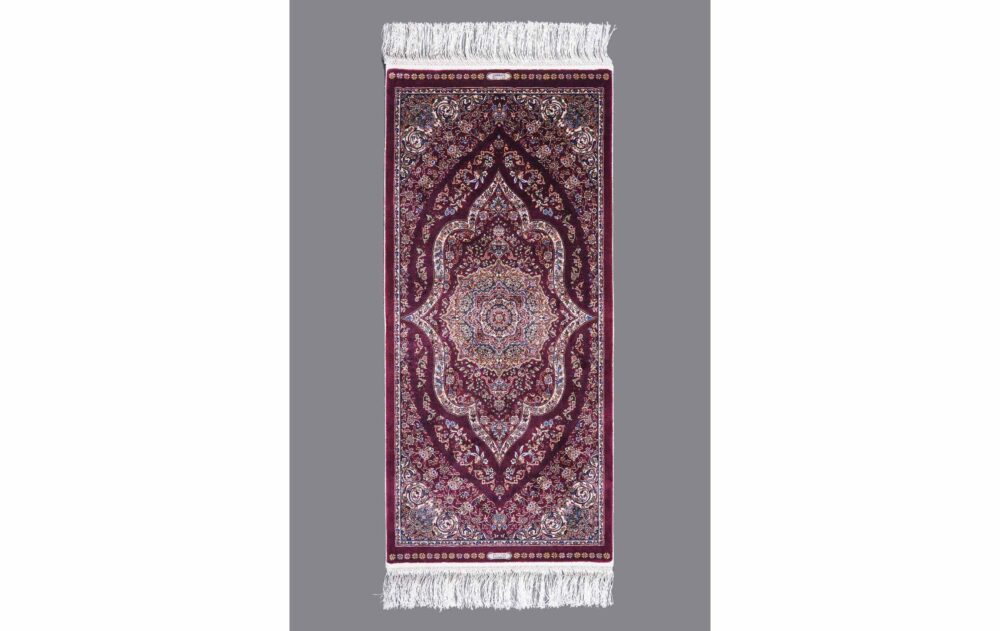 Medallion Oriental Red-Beige Modern Runner Rug 4x2 ft Machine-Made - Rugs Turkey