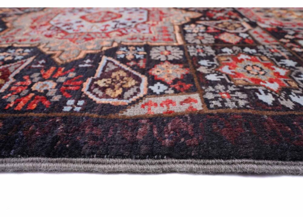 Premium Memluk Dark Brown Rug 2.8x2 ft - Traditional Geometric - Rugs Turkey