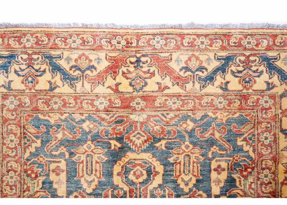 Premium Wool Oriental Area Rugs 7x5 Orange-Beige Traditional Sherwan - Rugs Turkey