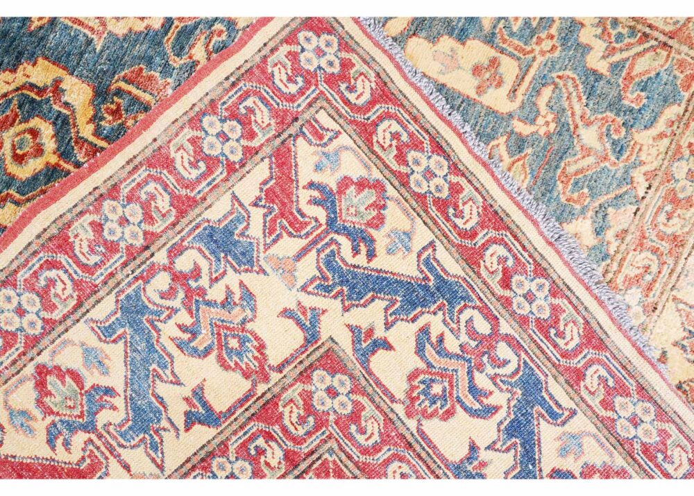 Premium Wool Oriental Area Rugs 7x5 Orange-Beige Traditional Sherwan - Rugs Turkey