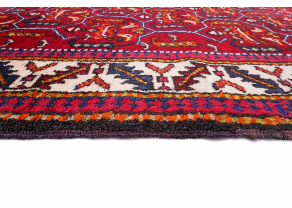 Sami Old Malatya Red-Beige 5x3 Traditional Rug Animal Print - Rugs Turkey