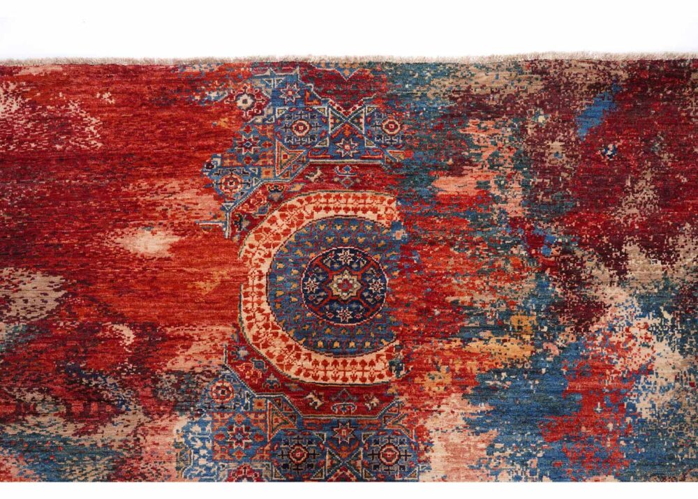 Stylish Multicolor Wool Area Rugs 6.4x4.8 ft Traditional Modern Memluk - Rugs Turkey