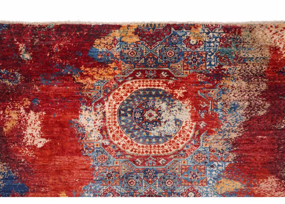 Stylish Multicolor Wool Area Rugs 6.4x4.8 ft Traditional Modern Memluk - Rugs Turkey