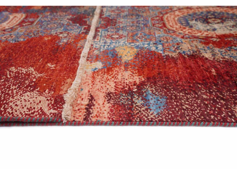 Stylish Multicolor Wool Area Rugs 6.4x4.8 ft Traditional Modern Memluk - Rugs Turkey