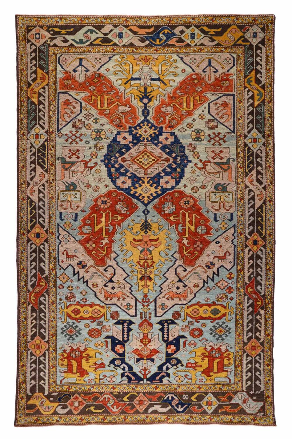 Traditional Kazak Hand-knotted Multicolour Rug 5.5x8.6 ft Wool - Rugs Turkey