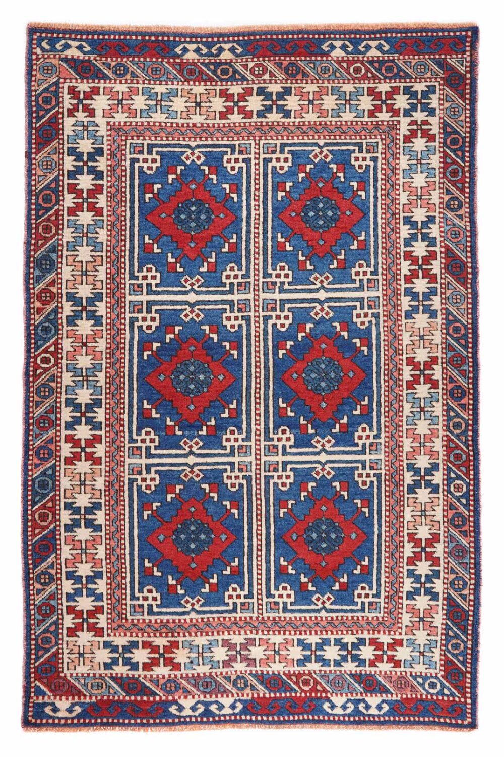 Traditional Sami-Old Yoruk Blue Hand Knotted Rug 6x4 ft Hand-Knotted - Rugs Turkey