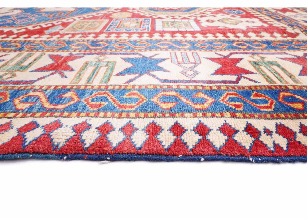 Traditional Sherwan Hand-Knotted with Wool 9x6 Rug Red-Beige