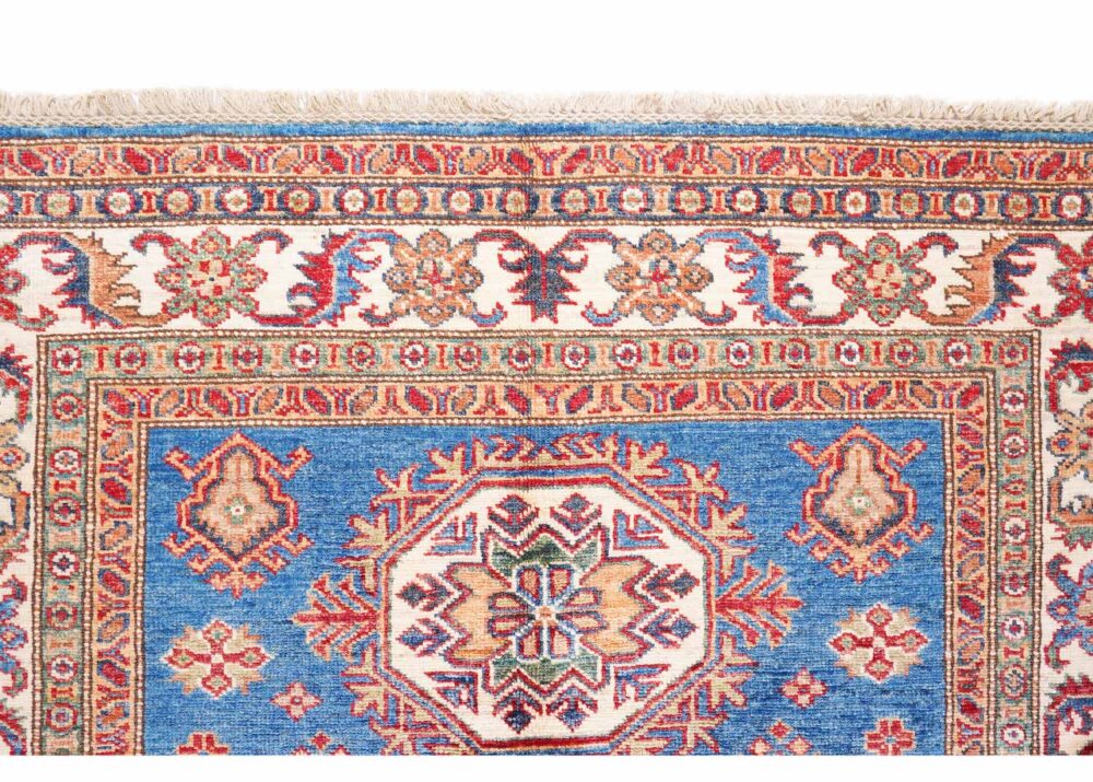 Traditional Sirvan Blue & Beige 6x4 Area Rug Hand-Knotted - Rugs Turkey