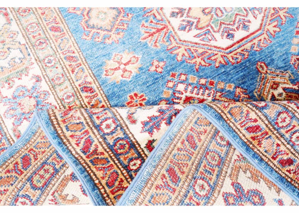 Traditional Sirvan Blue & Beige 6x4 Area Rug Hand-Knotted - Rugs Turkey