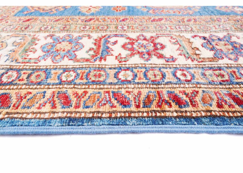 Traditional Sirvan Blue & Beige 6x4 Area Rug Hand-Knotted - Rugs Turkey