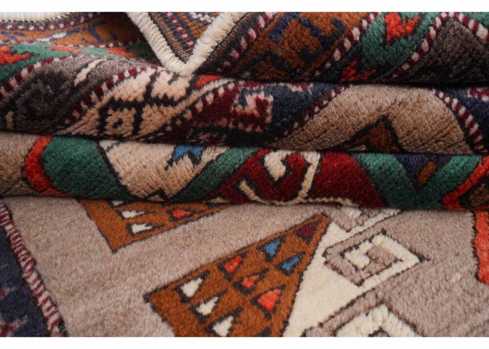 Traditional Vintage Mini Kars Kars Brown Outdoor Rug 4.4x3.8 ft - Rugs Turkey