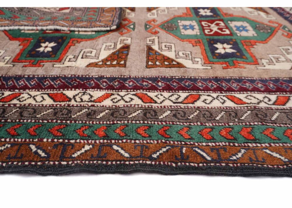 Traditional Vintage Mini Kars Kars Brown Outdoor Rug 4.4x3.8 ft - Rugs Turkey